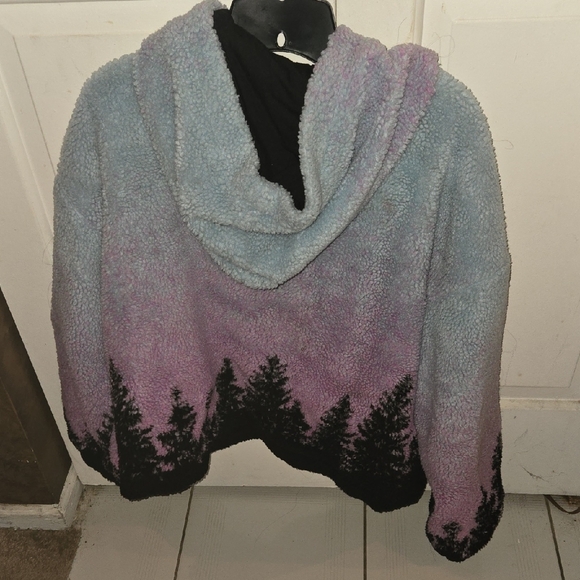 American Eagle Outfitters Multicolor Full Zip Teddy Jacket - Picture 3 of 5